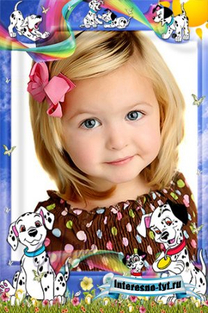 Детская рамка для Photoshop - Далматинцы