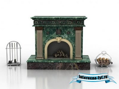 3d модели каминов 3