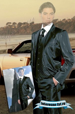 Мужской шаблон для Photoshop - Моё время