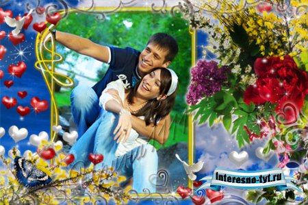 Рамка для Photoshop - Любовь до неба