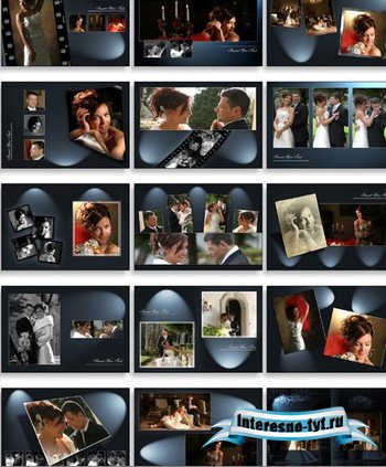 Креативный свадебный альбом для Adobe Photoshop (vol. 1-12)