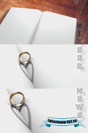 Футаж - Книга Обручального кольца (iStockvideo - Wedding Ring Book)