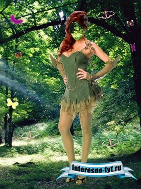 Шаблон для фотошопа – Лесная нимфа Шаблон для фотошопа – Лесная нимфа