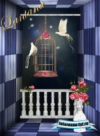 PSD исходник - Golden Cage PSD исходник - Golden Cage