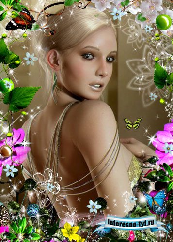 Рамка для Photoshop – Цветочная фантазия