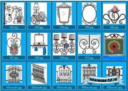 Клипарты CDR металличесских изделий для работы с CorelDraw