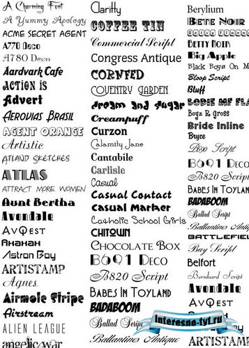 Шрифты для Adobe Photoshop - The Ultimate 10000 Fonts Collection