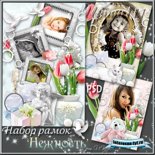 Набор рамок для Photoshop - Нежность