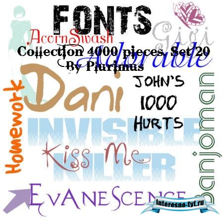 3800+ TTF Набор шрифтов для Photoshop (Часть-1)