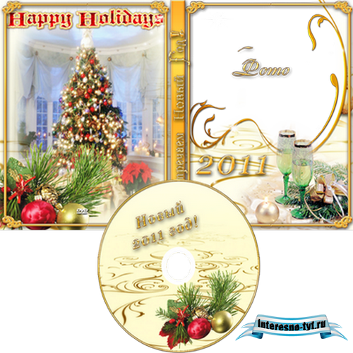 Обложка DVD и задувка на диск - Встречаем Новый год
