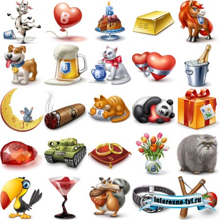 Иконки подарков В Контакте / vkontakte