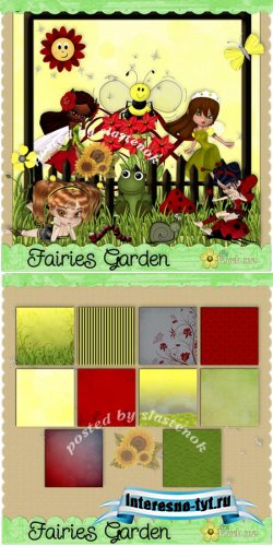 Скрап-набор - Garden fairies / Садовые феечки