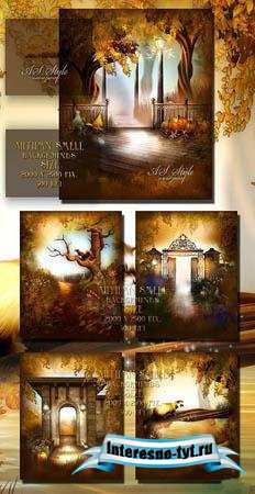 Осенние фоны - Autumn smell ( 8 backgrounds ) Осенние фоны - Autumn smell ( 8 backgrounds )