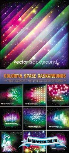 Colorful radiance space ( backgrounds vector )