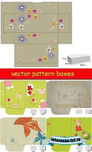 Векторные шаблоны коробок ( Vector pattern boxes )