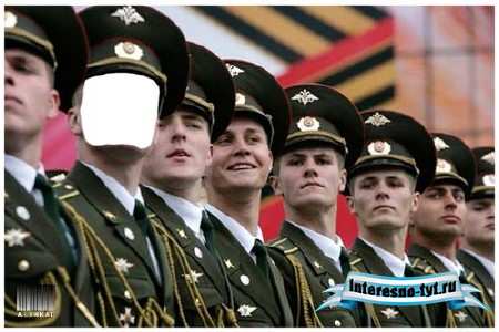 Мужской шаблон для фотошоп - На параде