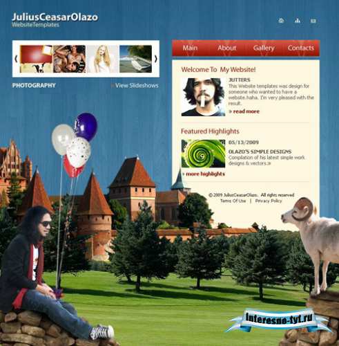 Шаблон для создания портфолио Шаблон для создания портфолио