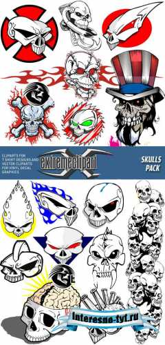 Extreme Clipart 2010 - Skull Pack