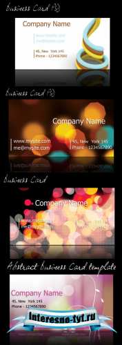 Abstract Business Cards Abstract Business Cards