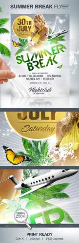Summer Break Party Flyer - GraphicRiver Summer Break Party Flyer - GraphicRiver