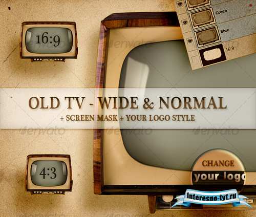 Old TV - Wide and Normal - GraphicRiver