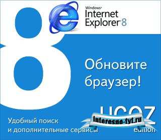 Internet Explorer 8 Final RUS (uCoz edition) for win XP/Vista/7