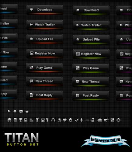 Titan Button Set - GraphicRiver Titan Button Set - GraphicRiver