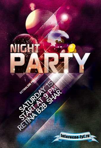 Night Disco Flaer - GraphicRiver Night Disco Flaer - GraphicRiver
