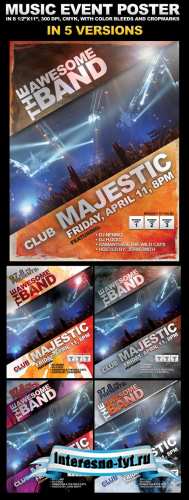 Music event poster Music event poster