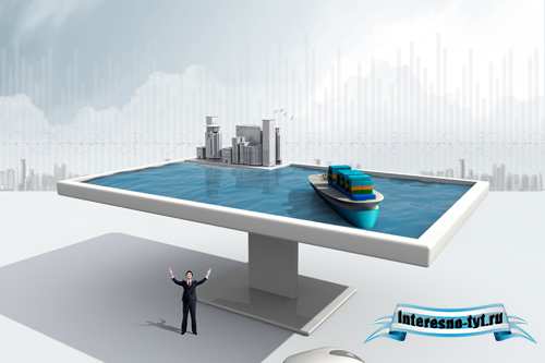 Sources - A ship on the water Sources - A ship on the water