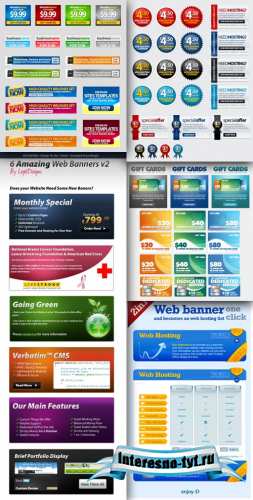 Promotional banners and cards Promotional banners and cards