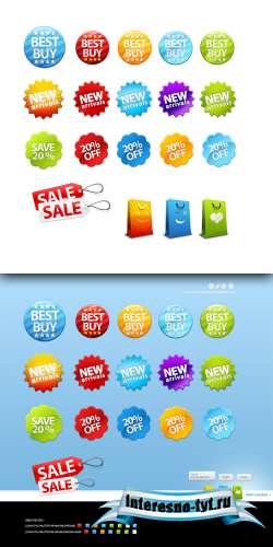Badges and sale tags for online shop Badges and sale tags for online shop