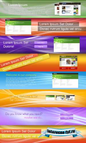 8 graphical headers for your website 8 graphical headers for your website