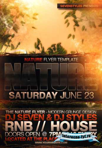 Nature flyer template Nature flyer template