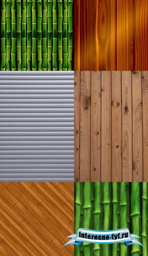 Bamboo set of textures