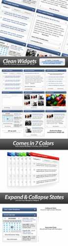 Clean widgets designs for highcontent sites Clean widgets designs for highcontent sites