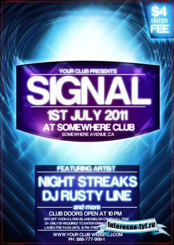 Signal flyer template Signal flyer template