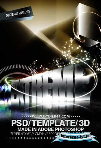 Extreme 3d Flyer Template Extreme 3d Flyer Template