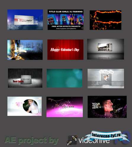 Сборник проектов для Adobe After Effects от VidеоНIVE (часть 10) [AEP, AET]
