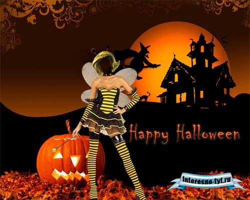 Женский шаблон - Костюм для Halloween