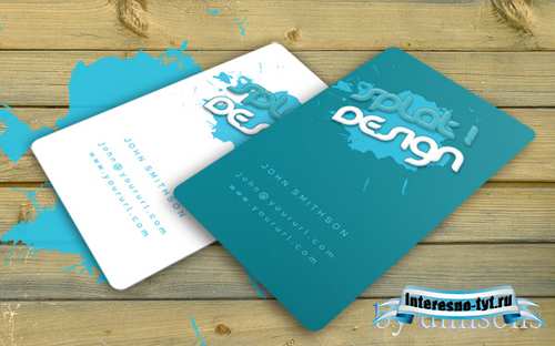 Splat business card template Splat business card template