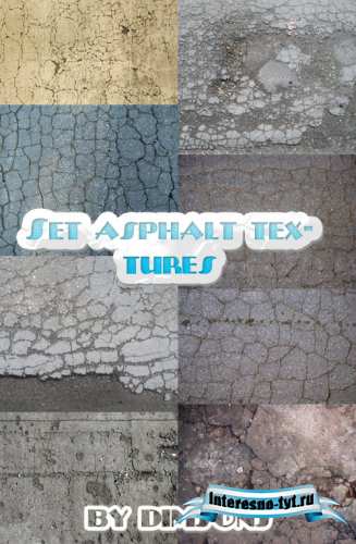 Set asphalt textures Set asphalt textures
