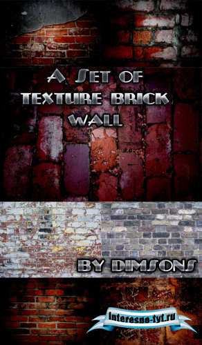 A set of texture brick wall