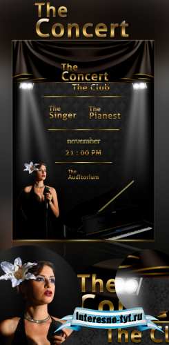 The concert psd flyer The concert psd flyer