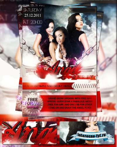 Angel party flyer Angel party flyer