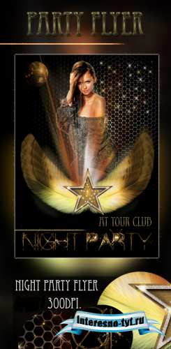 Party flyer psd Party flyer psd