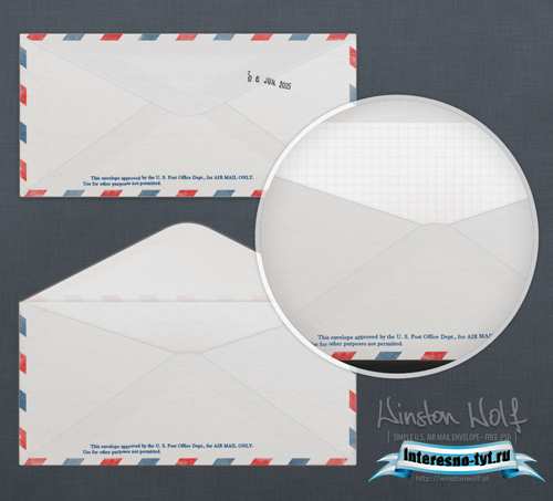 Air Mail Template PSD Air Mail Template PSD