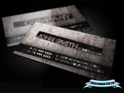 Stylish Grunge Business Card Stylish Grunge Business Card