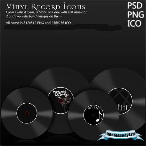 Vinyl Record Icons Vinyl Record Icons
