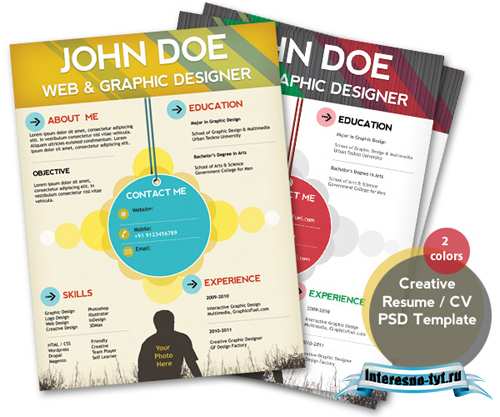 Resume psd template Resume psd template